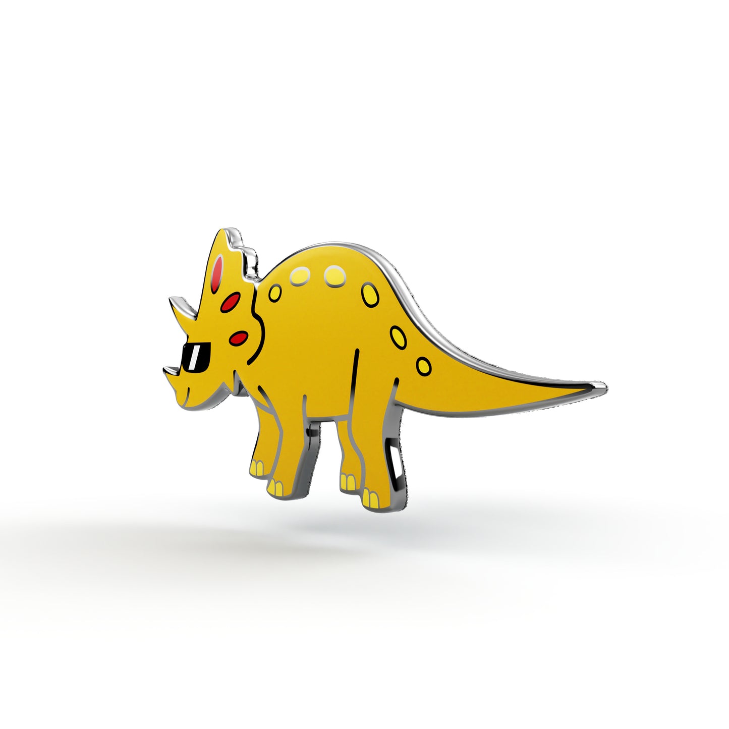 Chilliger Dinosaurier mit Brille - Kinderabzeichen