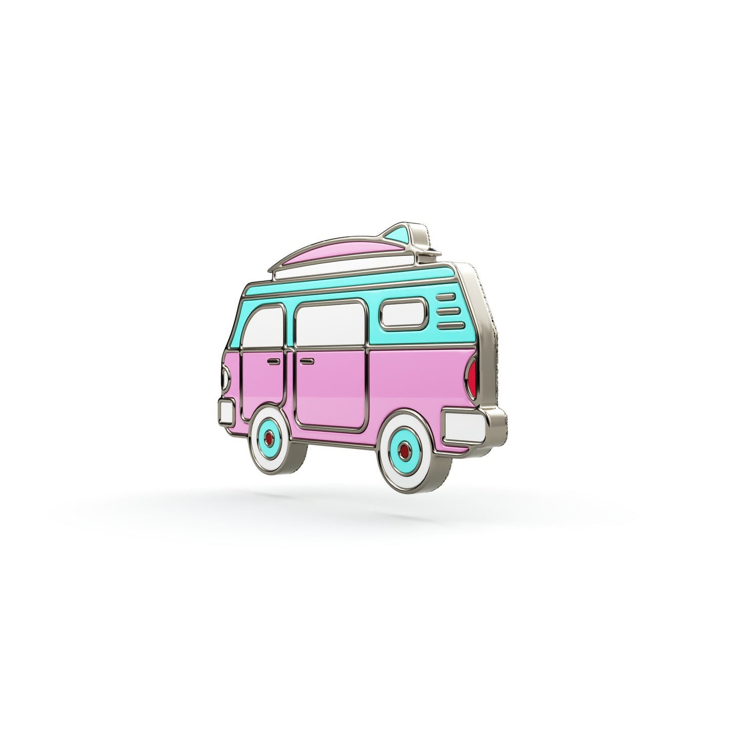 Pinkes Wohnmobil – ein Pin für die Urlaubsreise