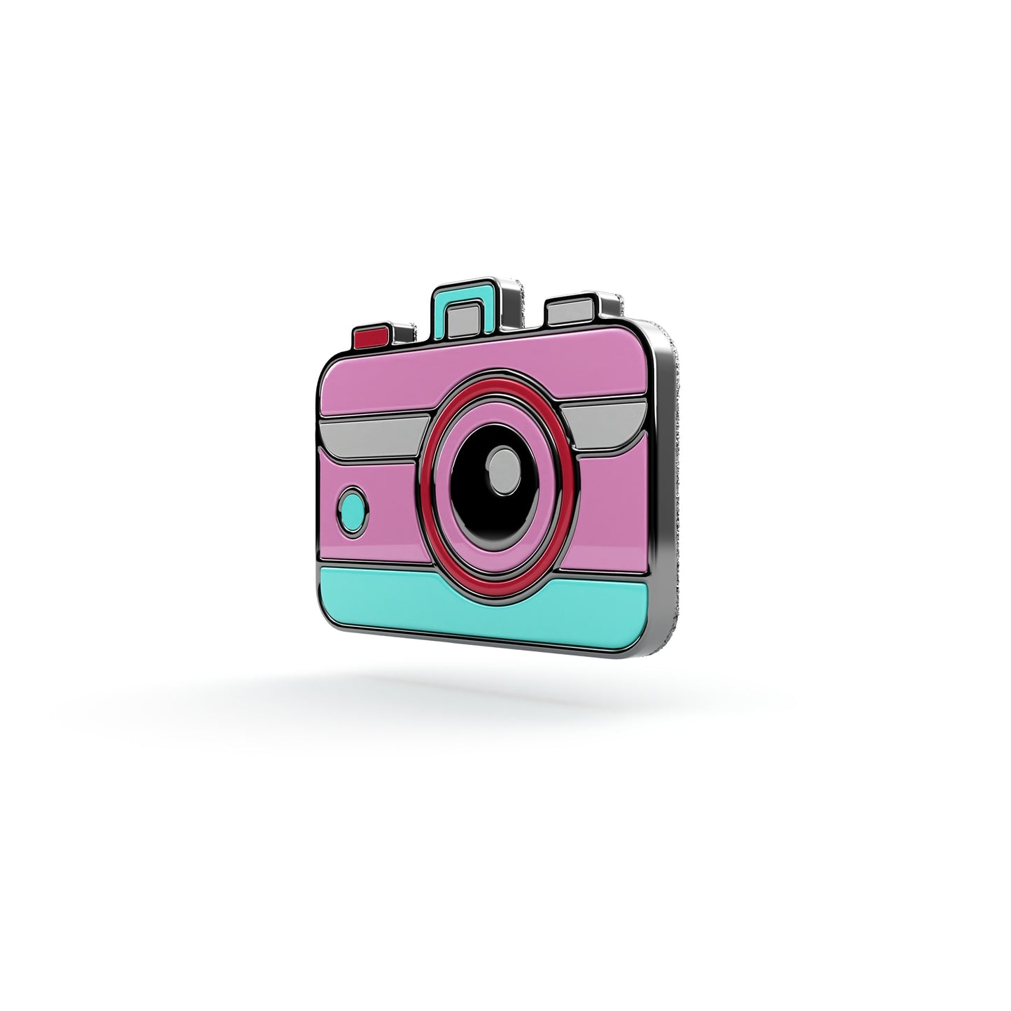Kamera - eine Anstecknadel für Fotografen und Reisende