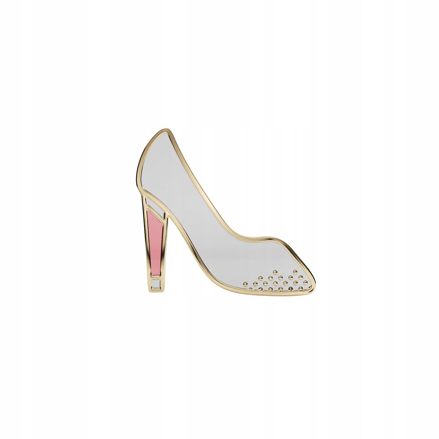 Hochzeitsnadel - weißer Pantoffel - Hochzeitsgeschenk