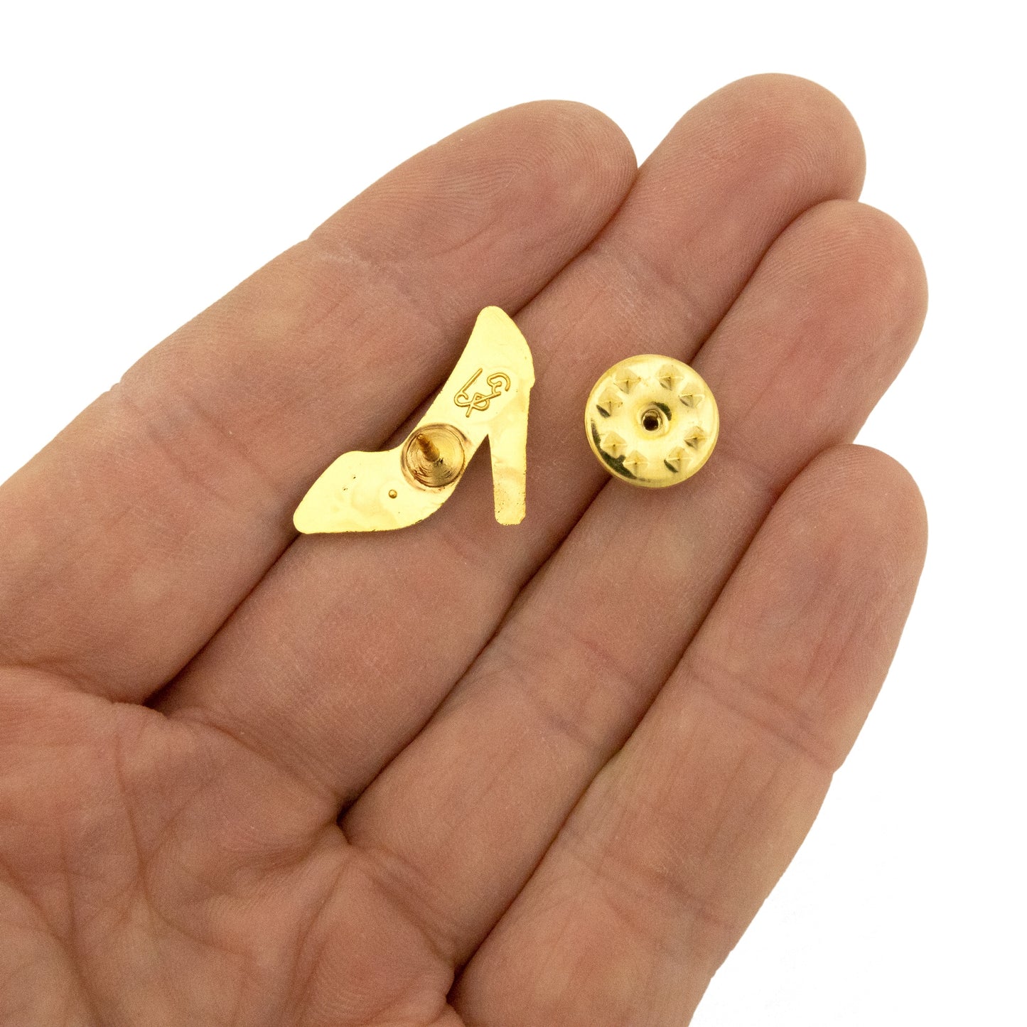Hochzeitsnadel - weißer Pantoffel - Hochzeitsgeschenk