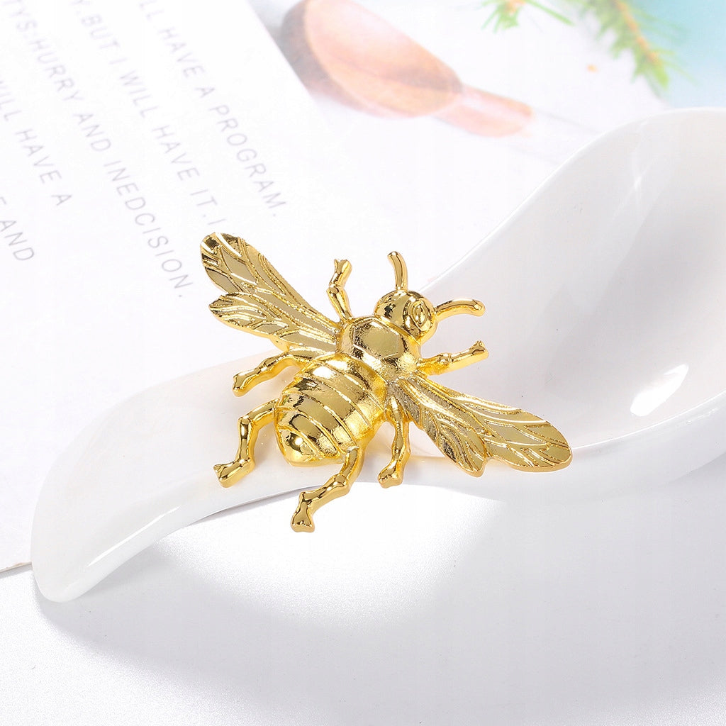 Goldene Biene - Insektenbrosche