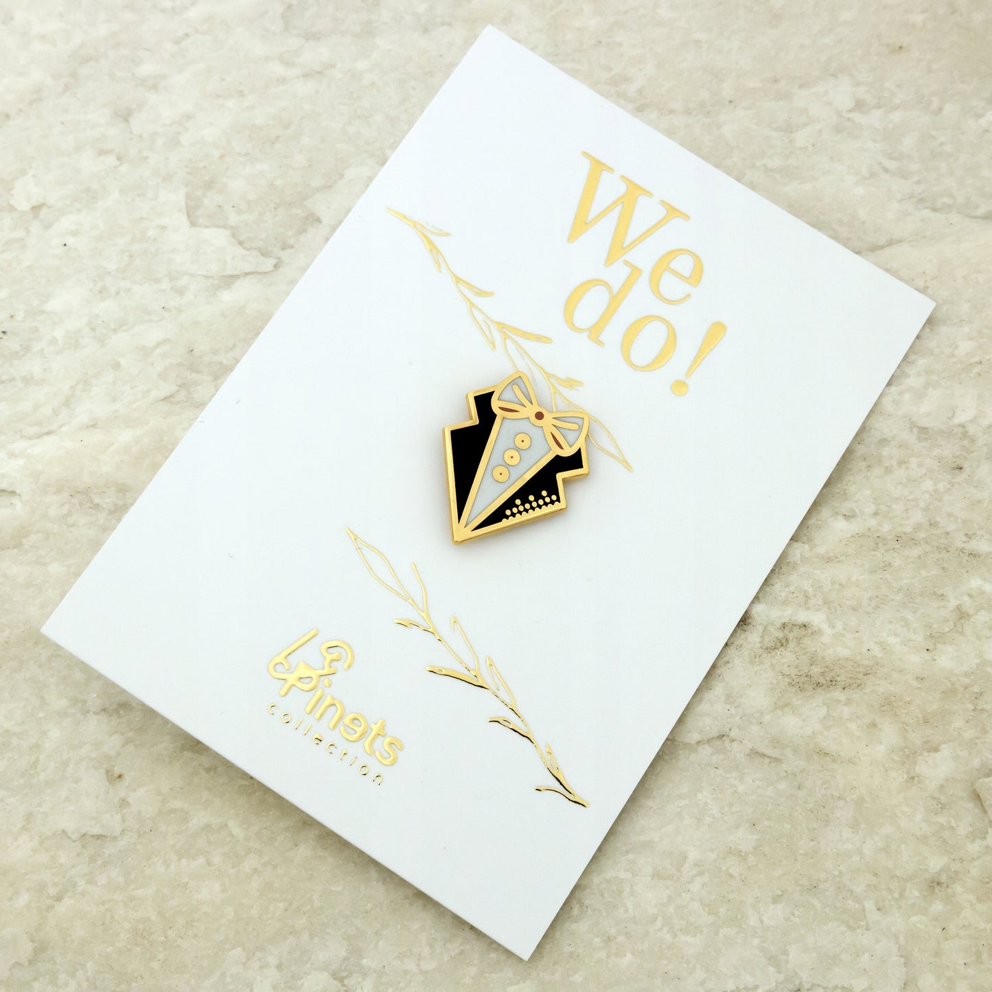 Hochzeitsnadel - dekorative Fliege - Hochzeitsgeschenk