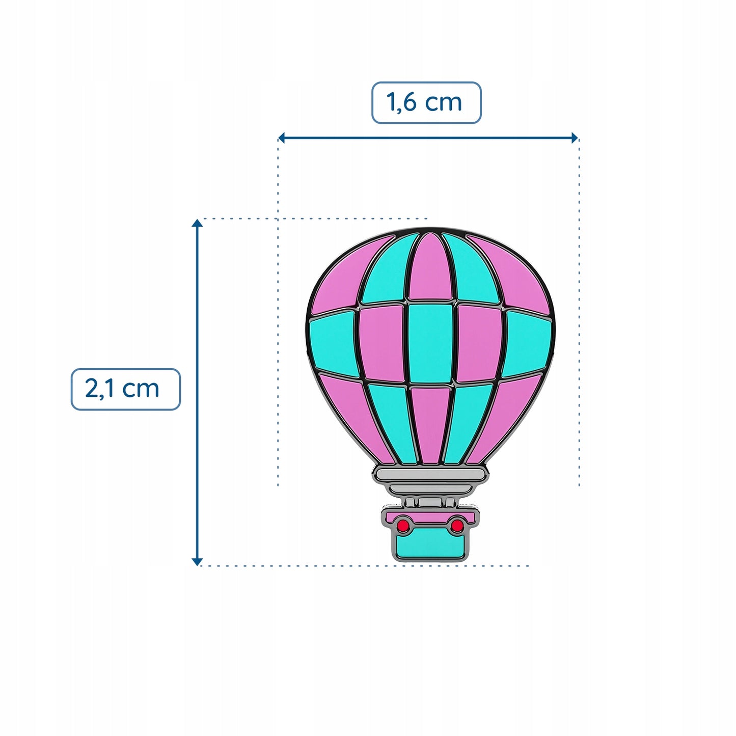 Passagierballon - Urlaubs-Pin