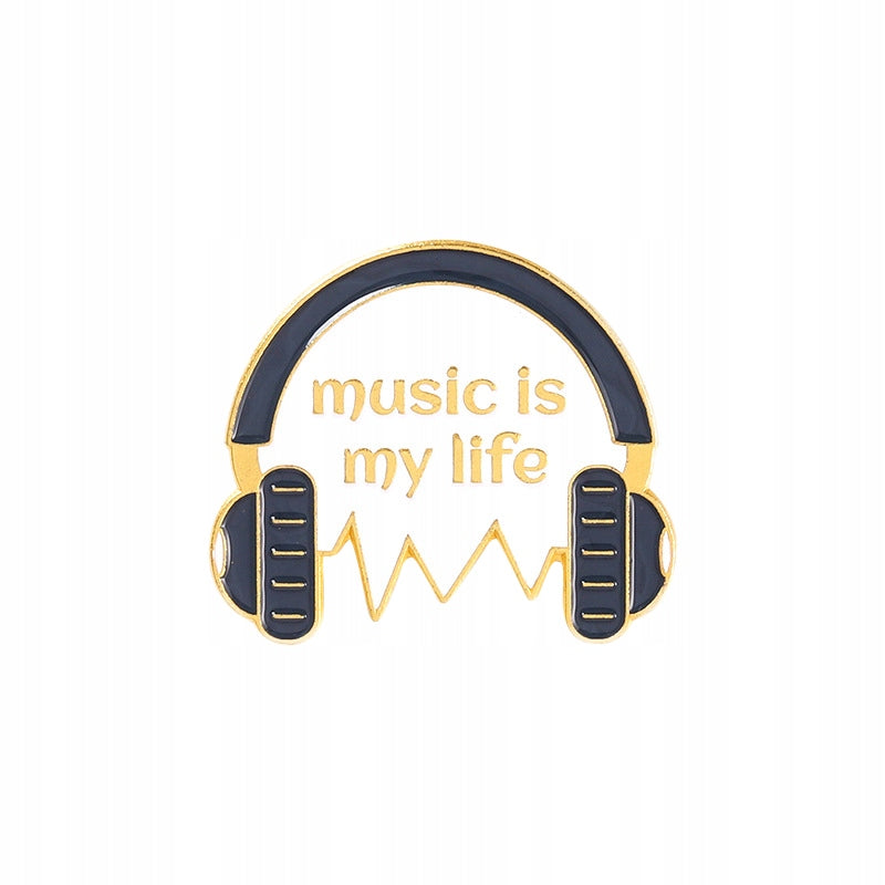 Music Is My Life - eine Anstecknadel für einen Musikliebhaber