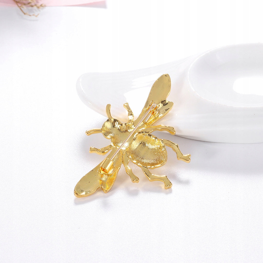 Goldene Biene - Insektenbrosche