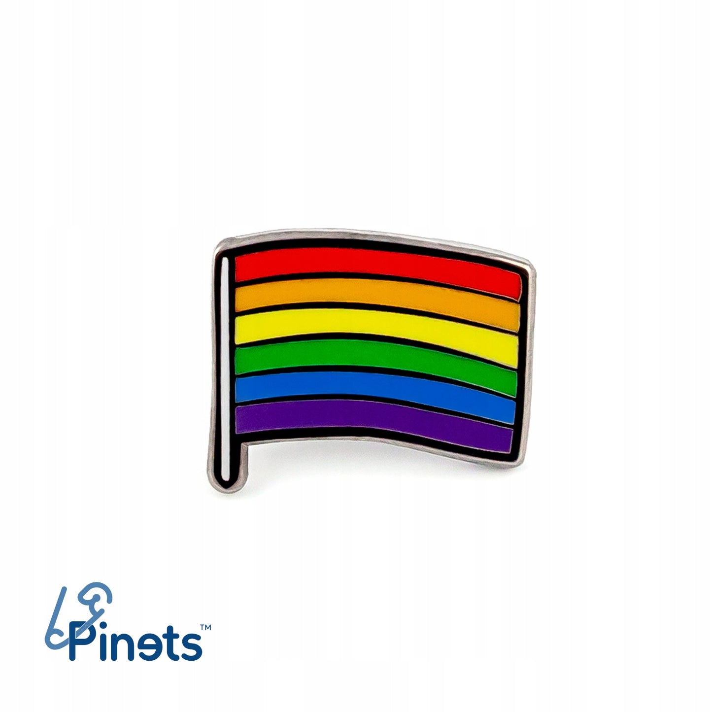 Regenbogenflagge – ein Pin für die LGBT-Community