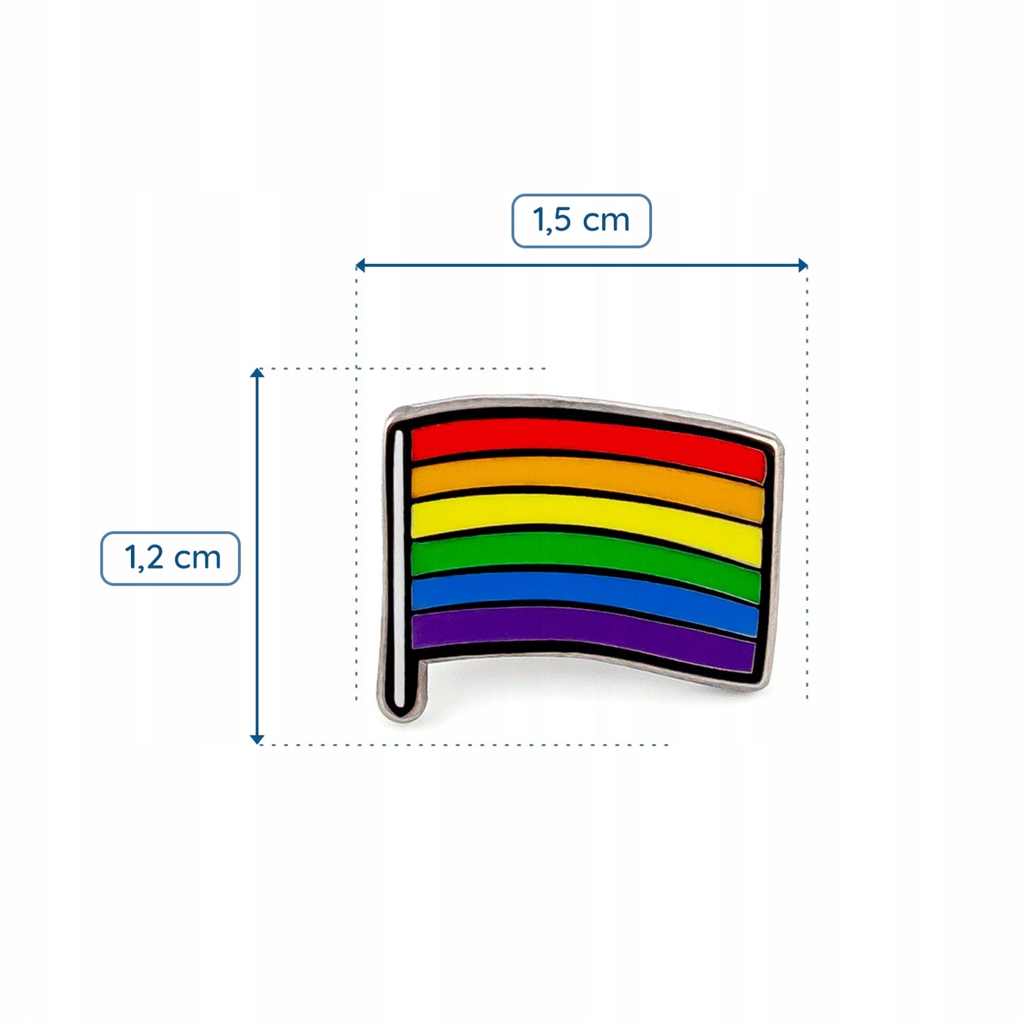 Regenbogenflagge – ein Pin für die LGBT-Community