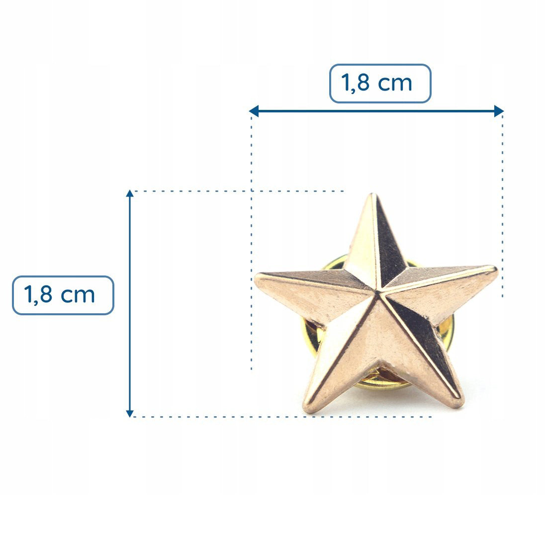 Anstecknadel mit goldenem Stern