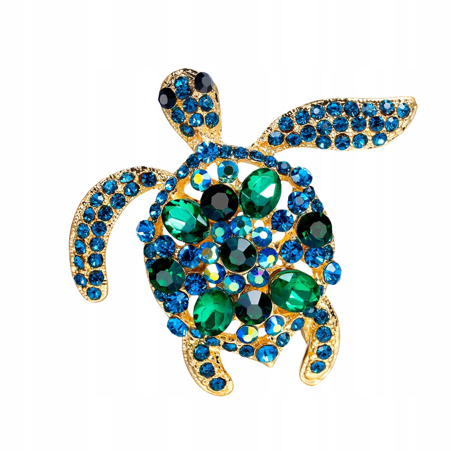 Schildkröte mit Zirkonen - eine Brosche zum Verschenken