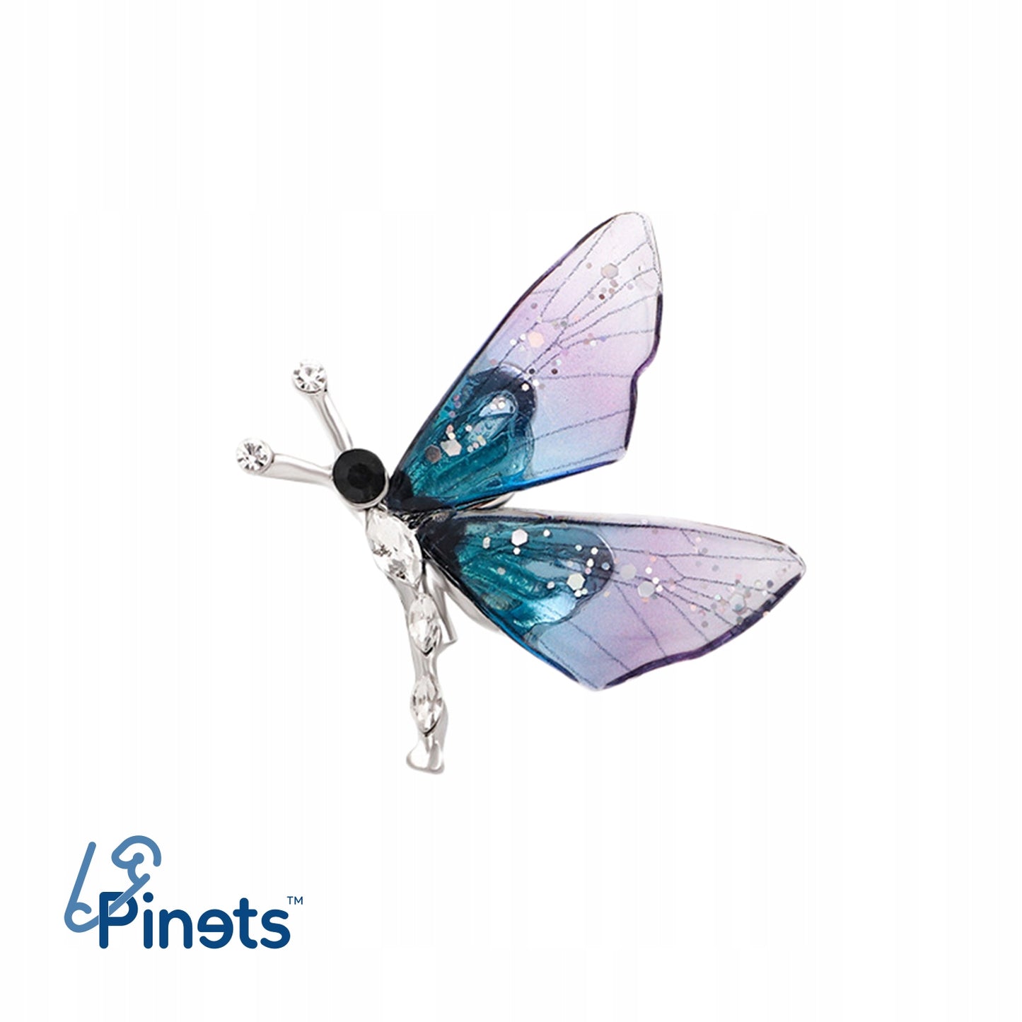 Lila Libelle - Harzbrosche