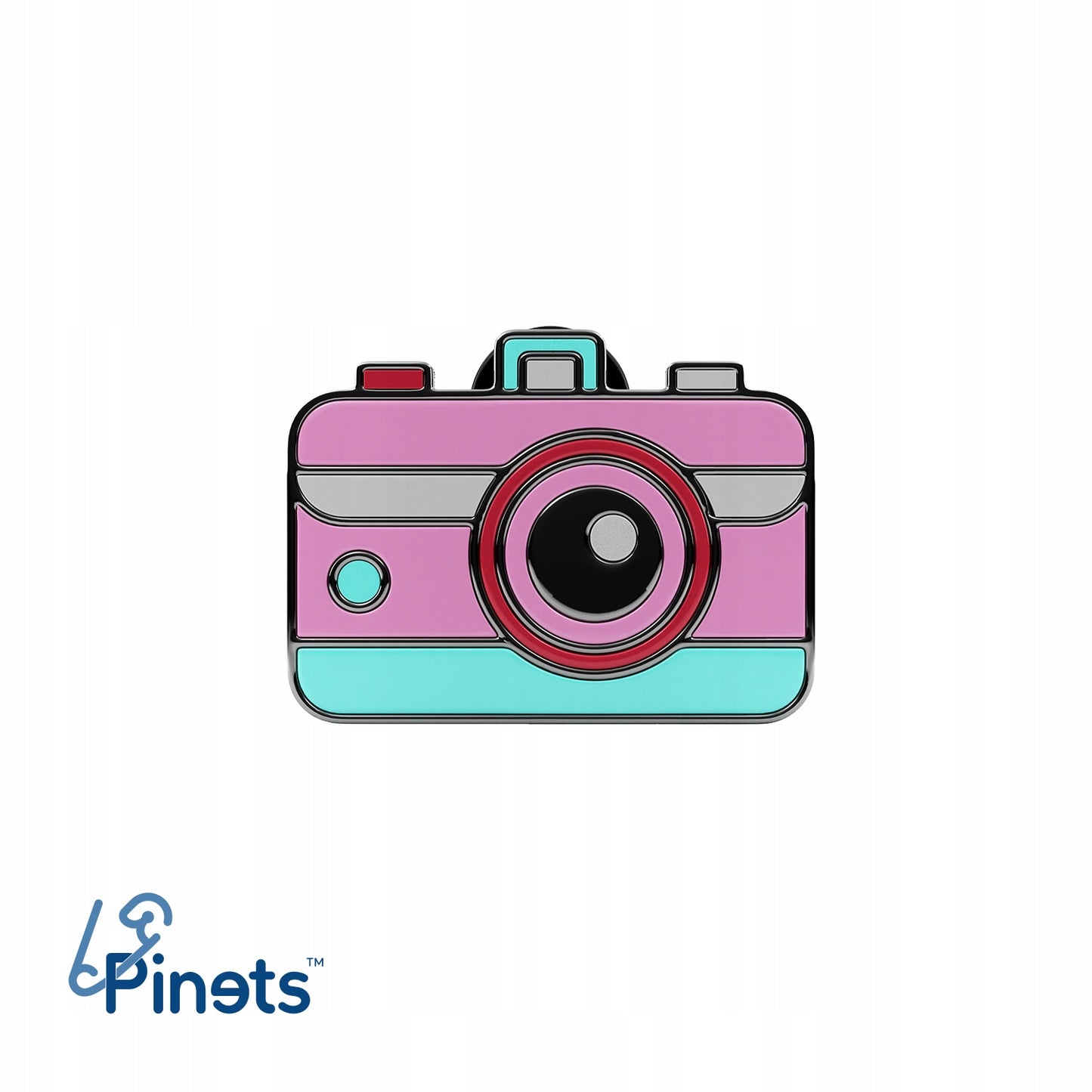 Kamera - eine Anstecknadel für Fotografen und Reisende