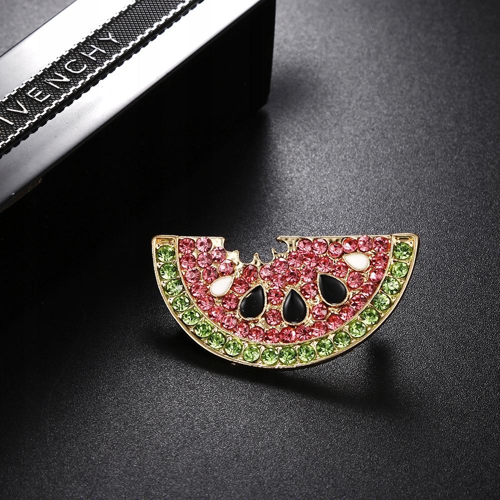 Wassermelonenbrosche mit Zirkonia
