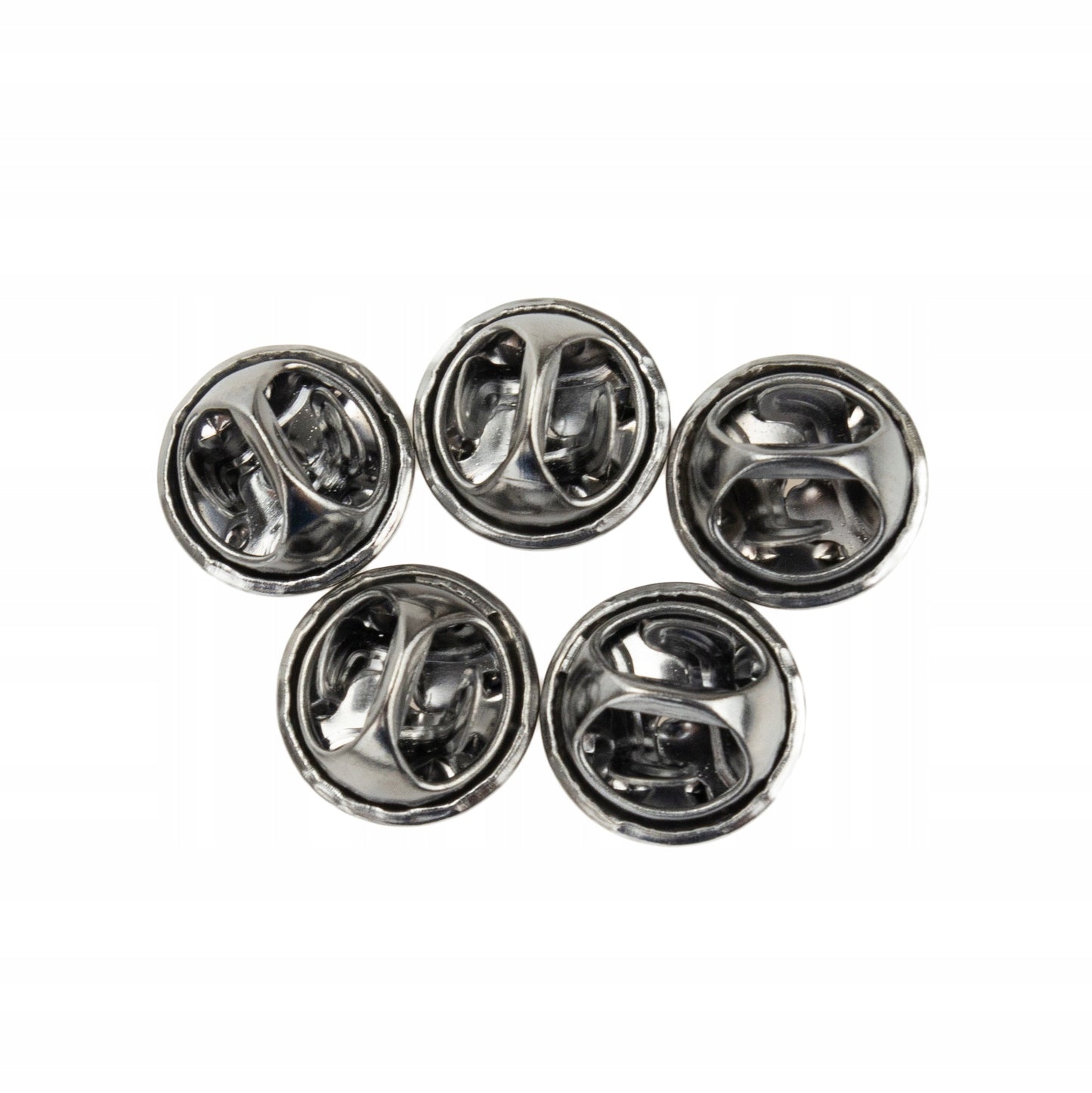 Schwarzer Schmetterlingsstiftverschluss - 5er-Set