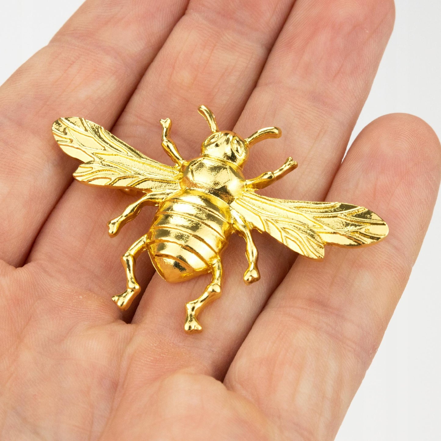 Goldene Biene - Insektenbrosche