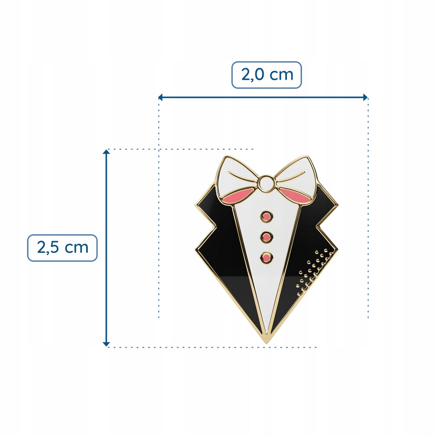 Hochzeitsnadel - dekorative Fliege - Hochzeitsgeschenk
