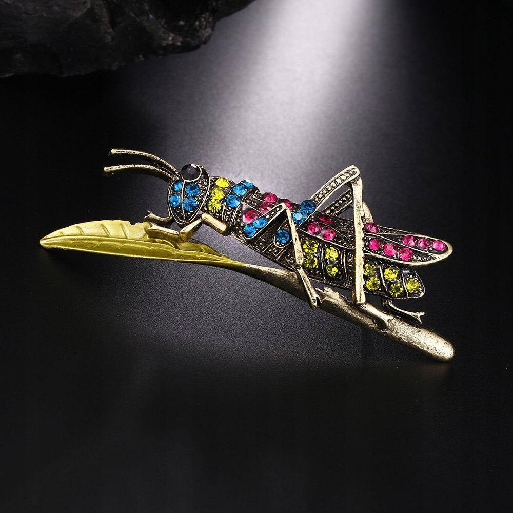 Heuschrecken-Insektenbrosche