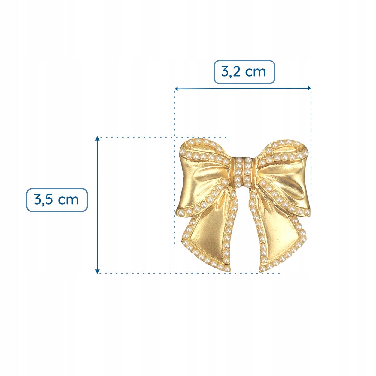 Goldene Brosche mit Schleife