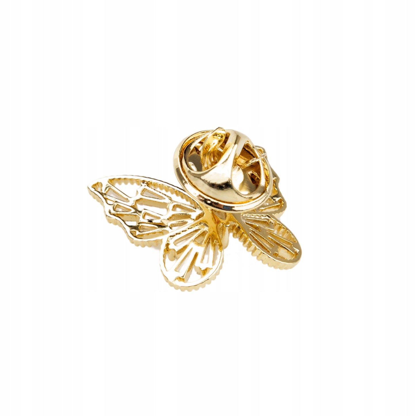 Kleiner Schmetterling - 14K vergoldete Anstecknadel