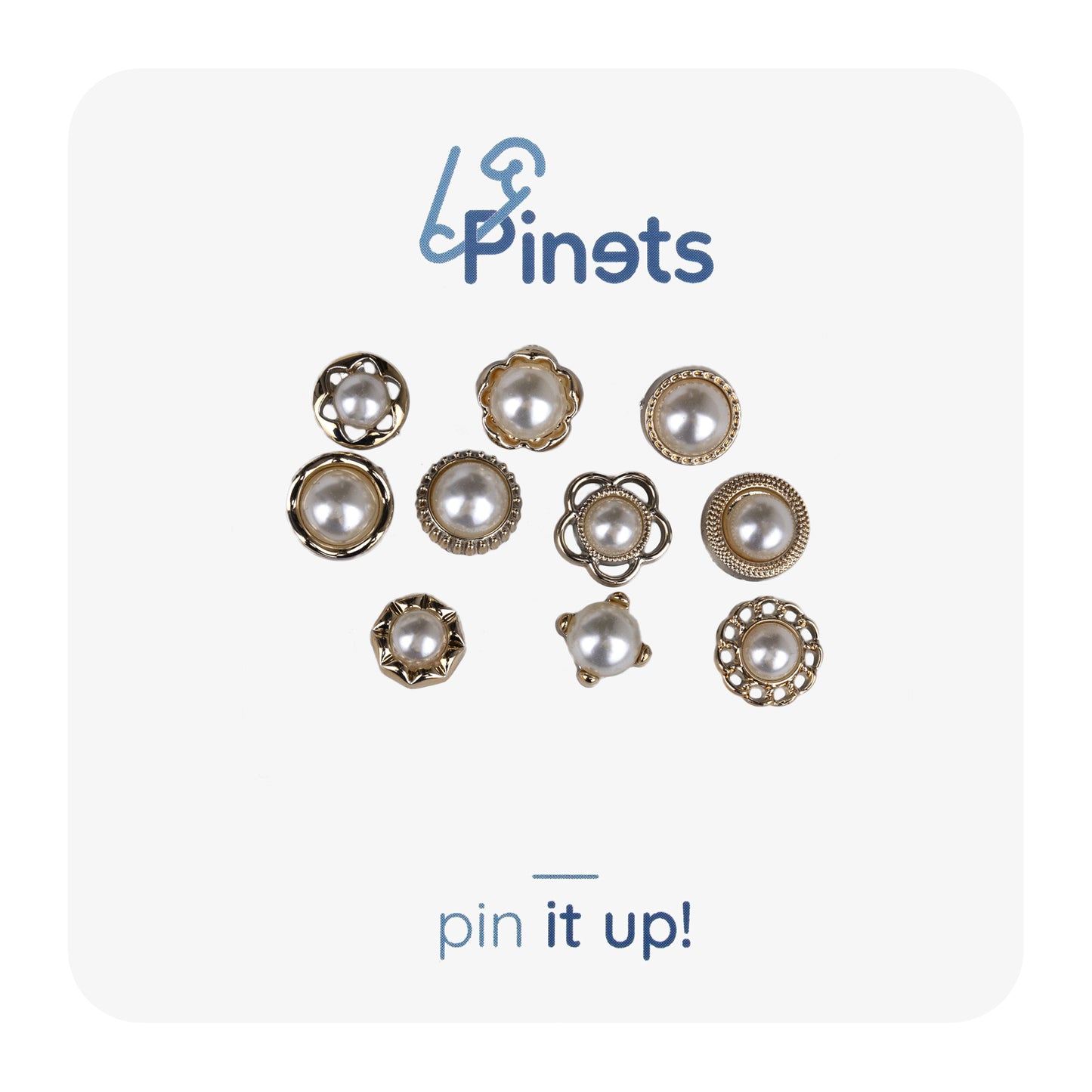 10er SET - PINS Perlennadeln