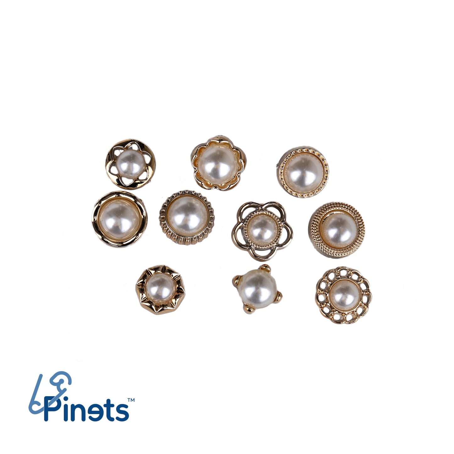 10er SET - PINS Perlennadeln