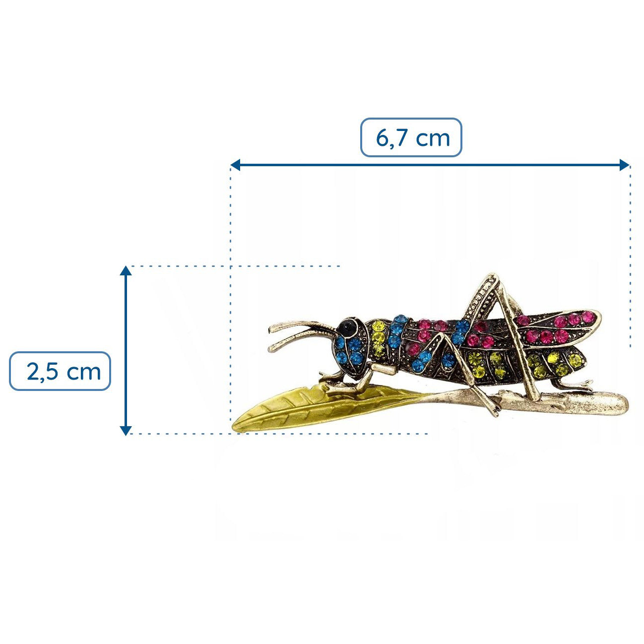 Heuschrecken-Insektenbrosche