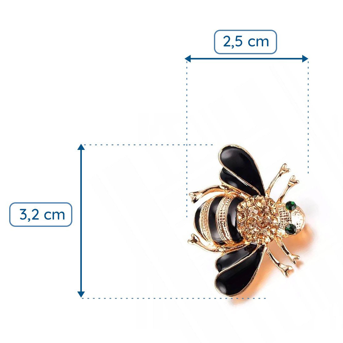 Bienen-Insektenbrosche