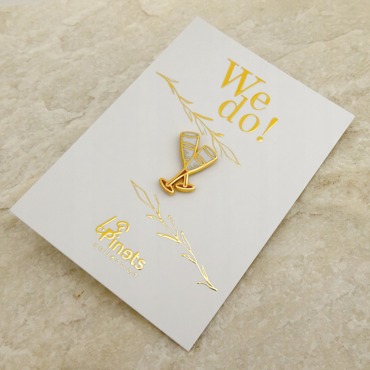 Hochzeitsnadel - Sektgläser - Hochzeitsgeschenk