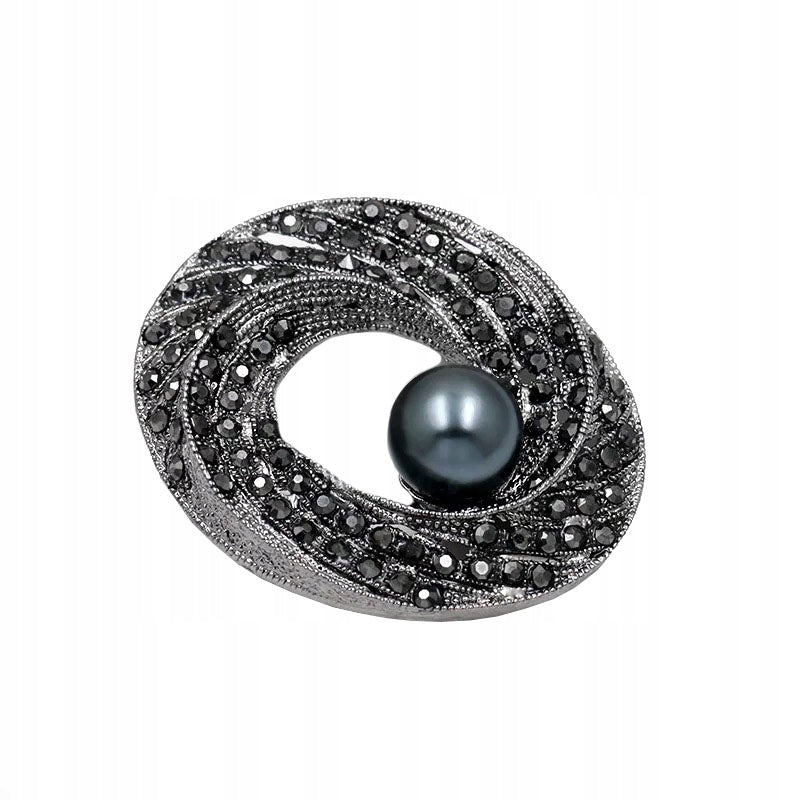 Barocke Brosche mit Perle