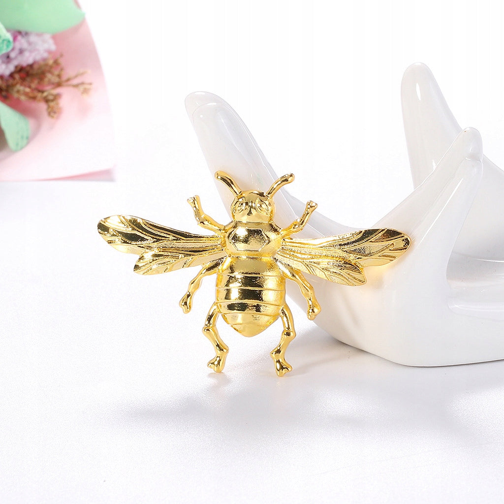 Goldene Biene - Insektenbrosche