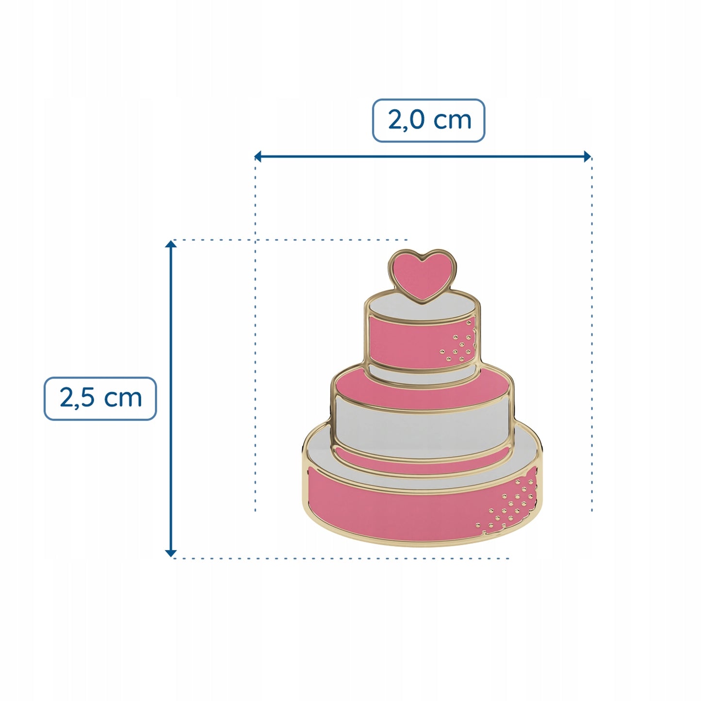 Hochzeitsnadel - Hochzeitstorte - Hochzeitsgeschenk