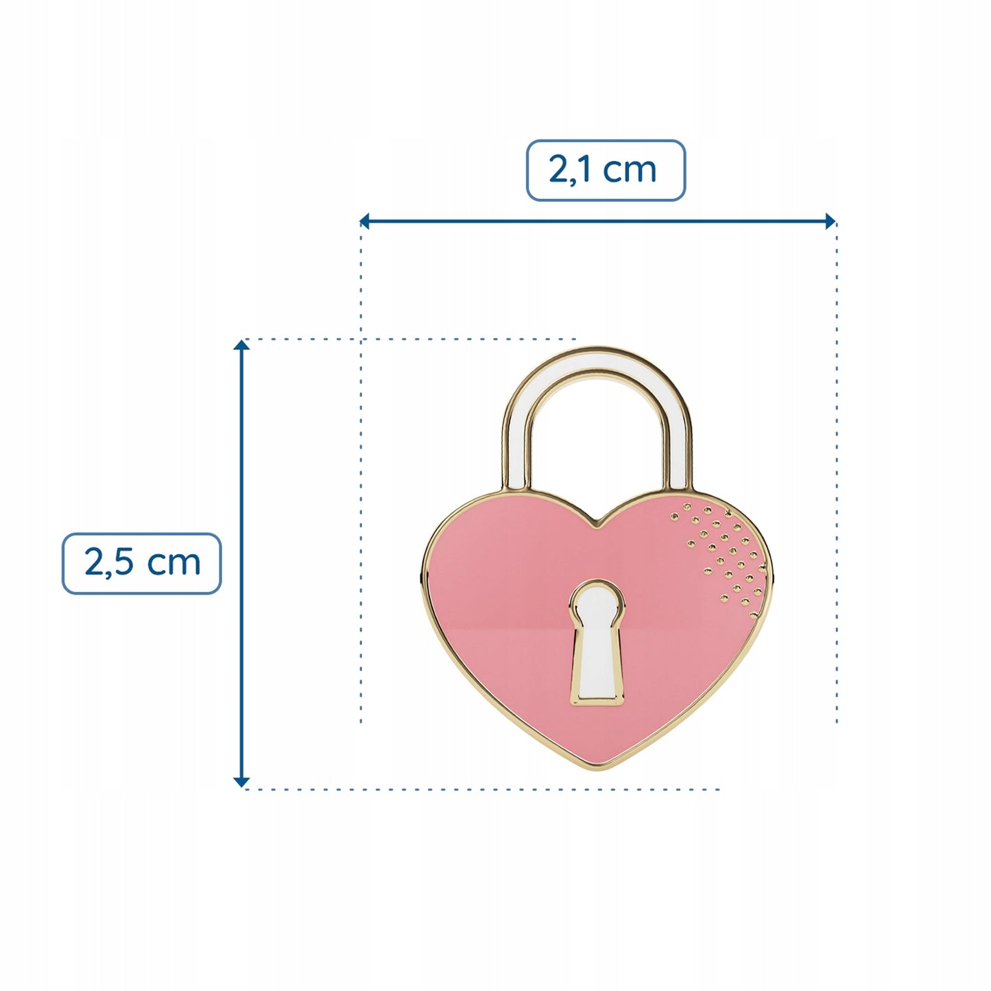 Hochzeitsnadel - rosa Vorhängeschloss - Hochzeitsgeschenk