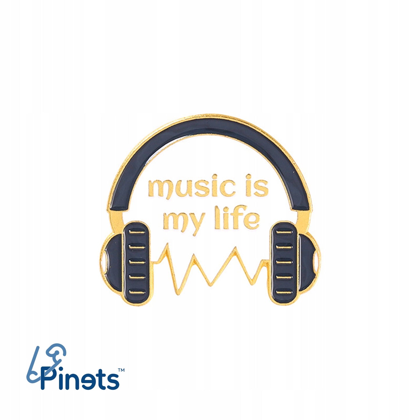Music Is My Life - eine Anstecknadel für einen Musikliebhaber
