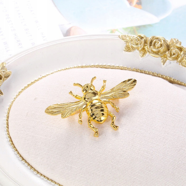 Goldene Biene - Insektenbrosche