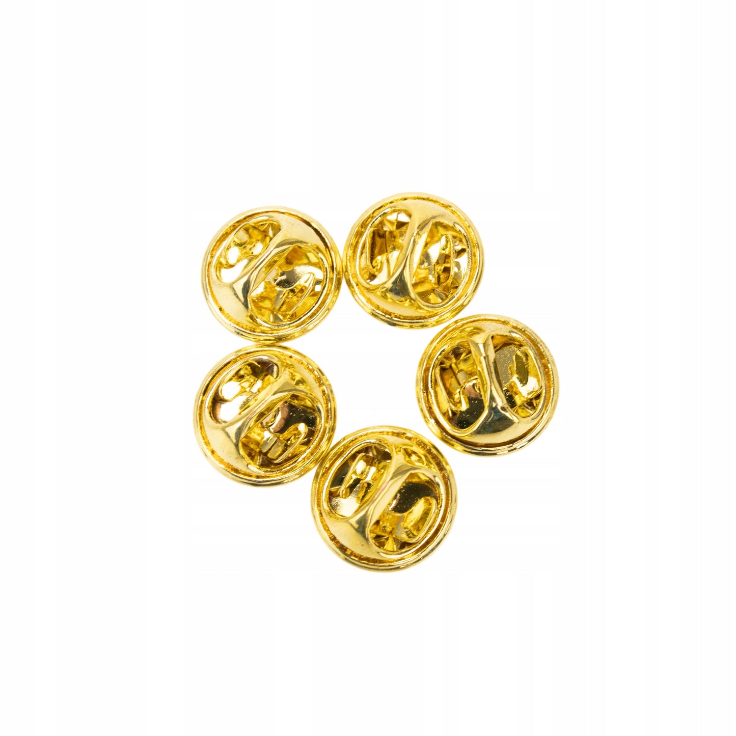 Goldener Schmetterlingsstiftverschluss - 5er-Set