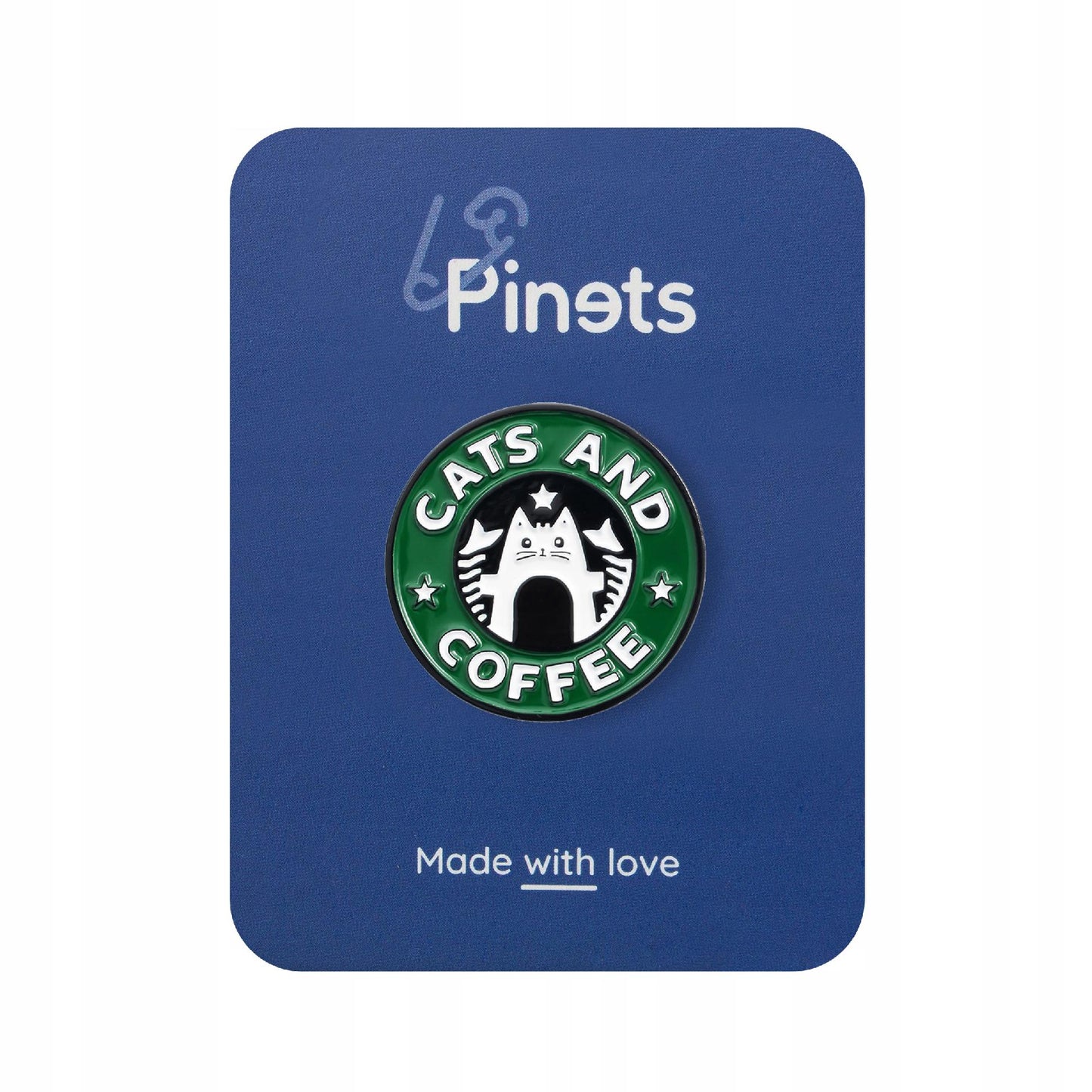 Katzen und Kaffee Katze Pin