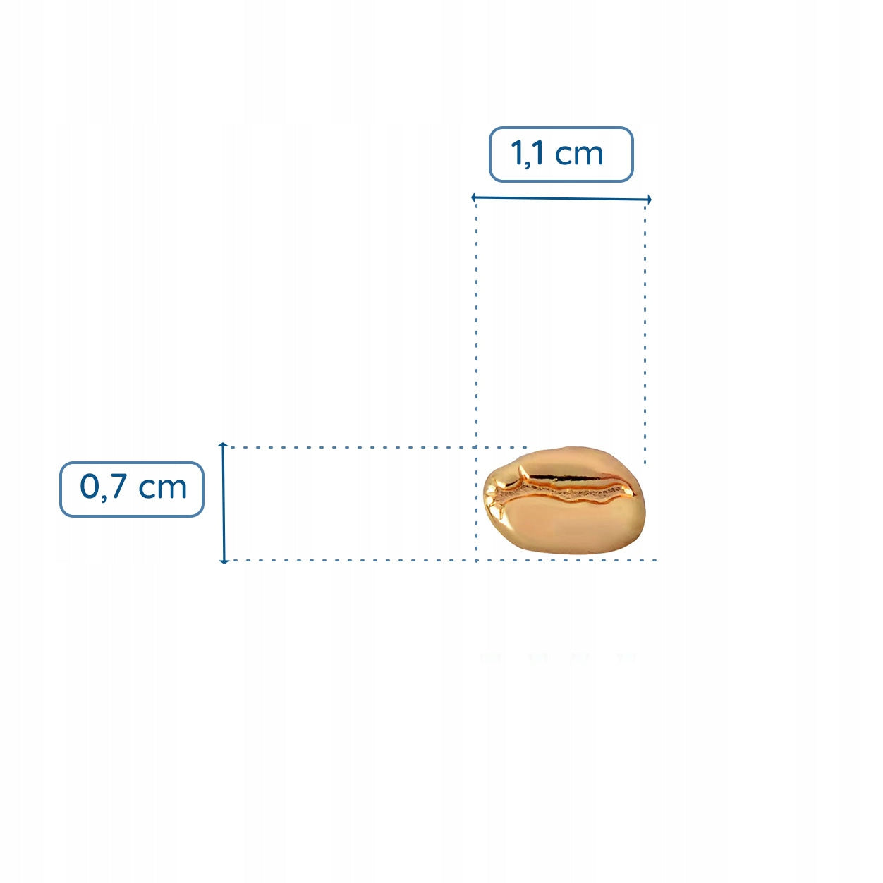 Kaffeebohnen-Goldnadel