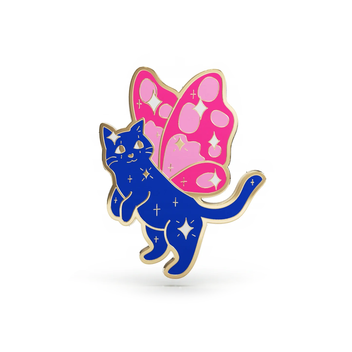 ButterflyCat vergoldete Metallnadel 
