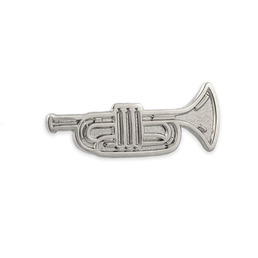Silberne Trompete - Musikinstrumentennadel