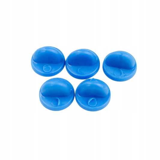 Blauer Gummi-Plakettenverschluss - 5er-Set