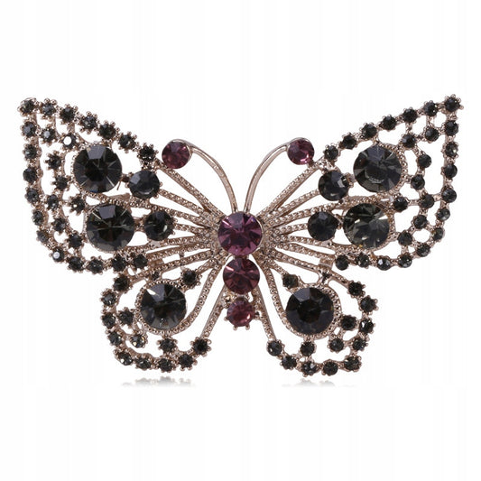 Schmetterlingsbrosche mit Zirkonen