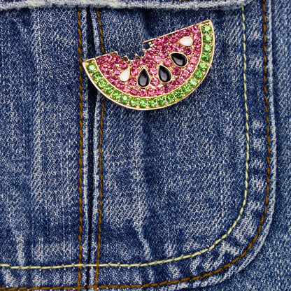Wassermelonenbrosche mit Zirkonia