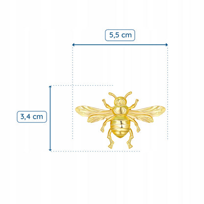 Goldene Biene - Insektenbrosche