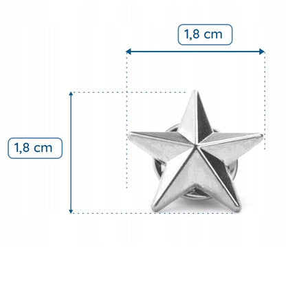 Silberner Stern-Anstecker