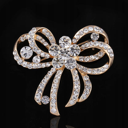 Kokarda z cyrkoniami broszka - Pinets Polska