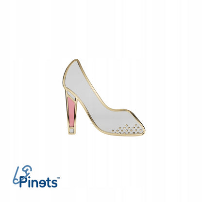 Hochzeitsnadel - weißer Pantoffel - Hochzeitsgeschenk