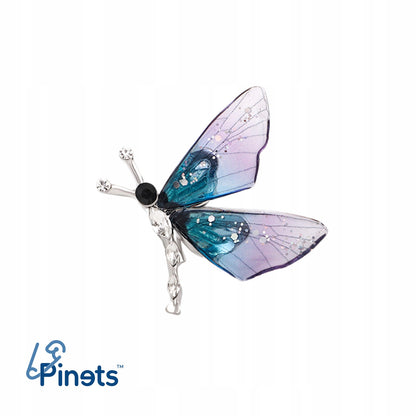 Lila Libelle - Harzbrosche