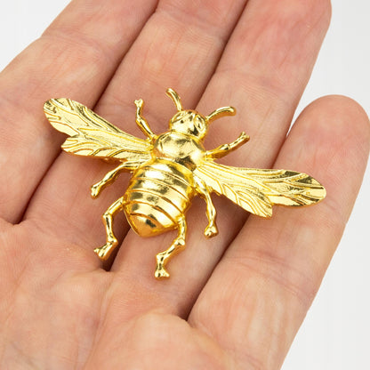 Goldene Biene - Insektenbrosche