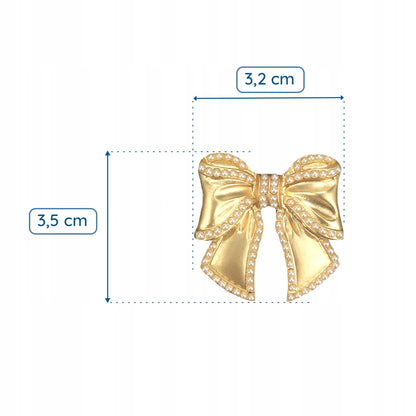 Goldene Brosche mit Schleife
