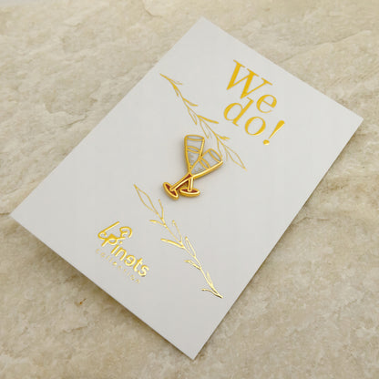 Hochzeitsnadel - Sektgläser - Hochzeitsgeschenk